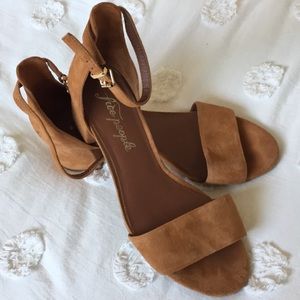 Free People Suede Strap Shoes